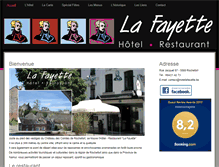 Tablet Screenshot of hotellafayette.be
